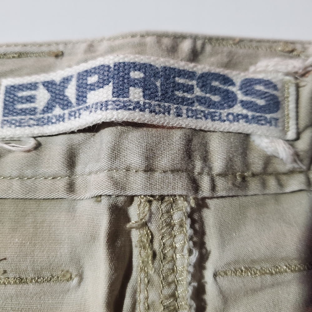 Express Women's Beige Cropped Pants - Picture 4 of 8